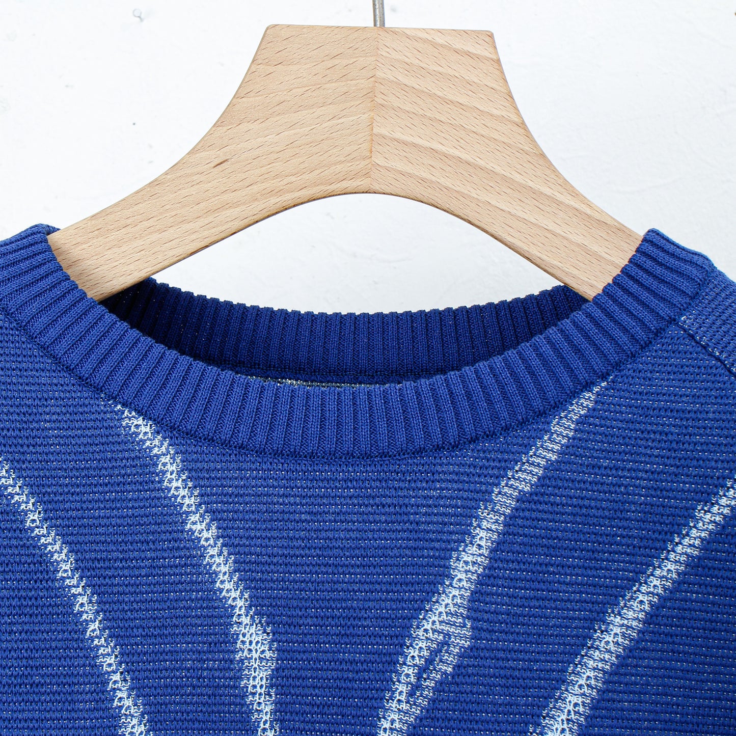 "Bionic Aurora" jacquard sweater / blue