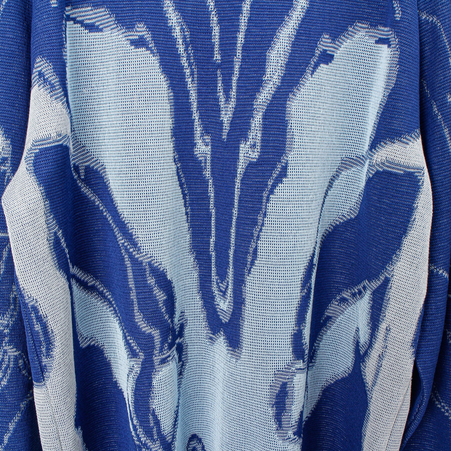 "Bionic Aurora" jacquard sweater / blue