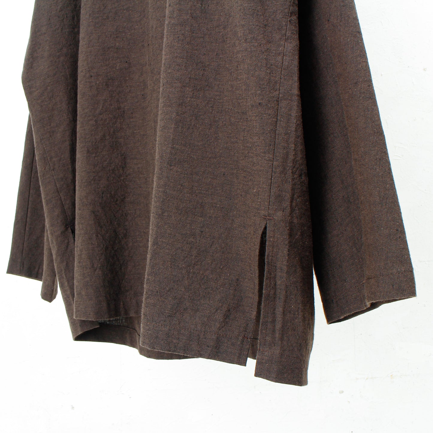 Linen cotton pullover / brown