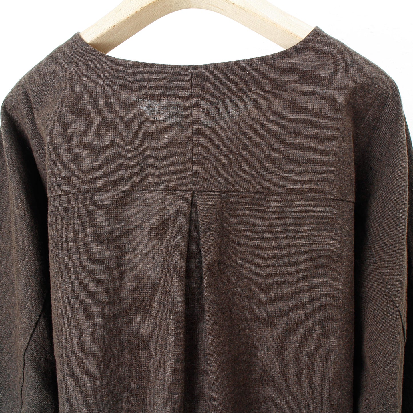 Linen cotton pullover / brown