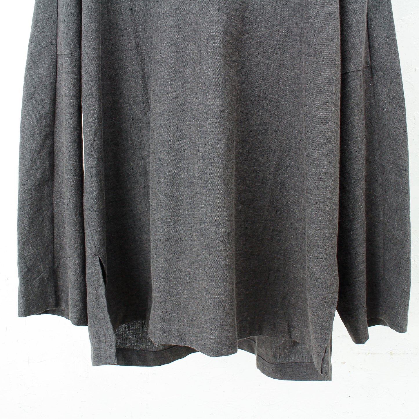 Linen cotton pullover / charcoal
