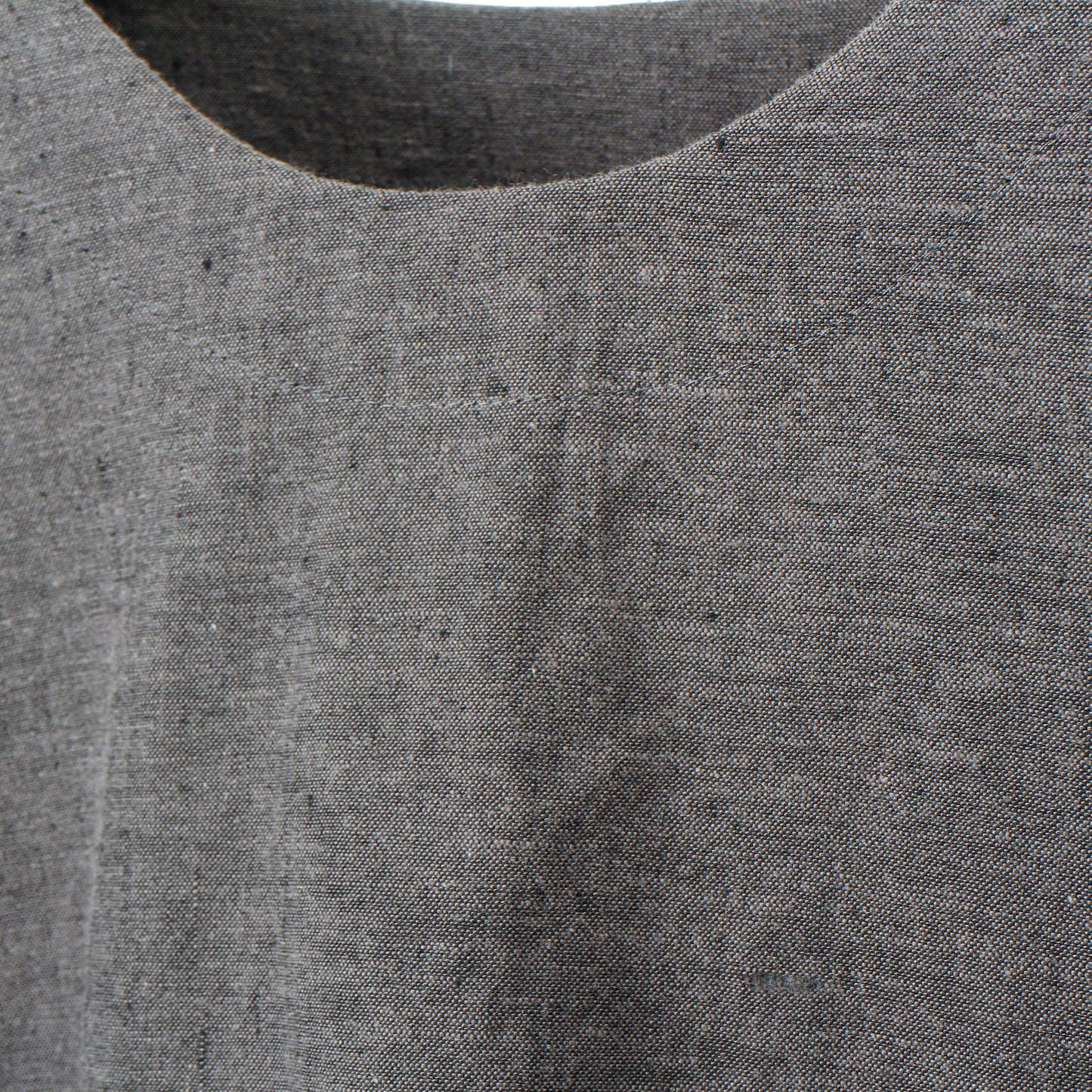 Linen cotton pullover / charcoal