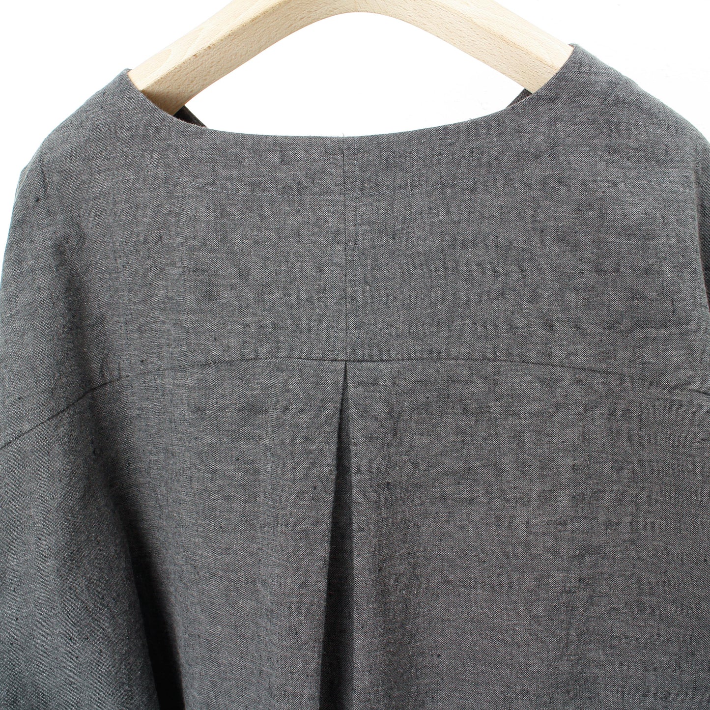 Linen cotton pullover / charcoal