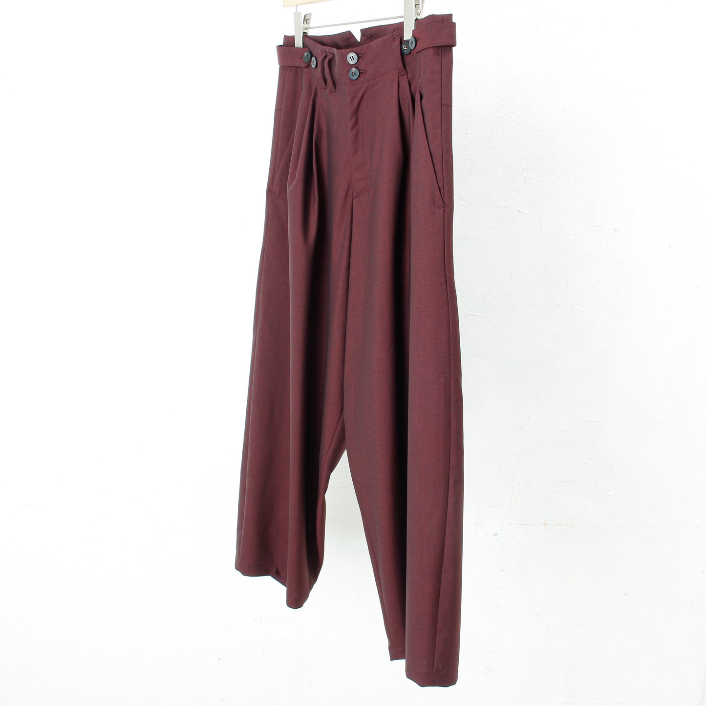 Chanbray wool 2tuck wide pants / enji