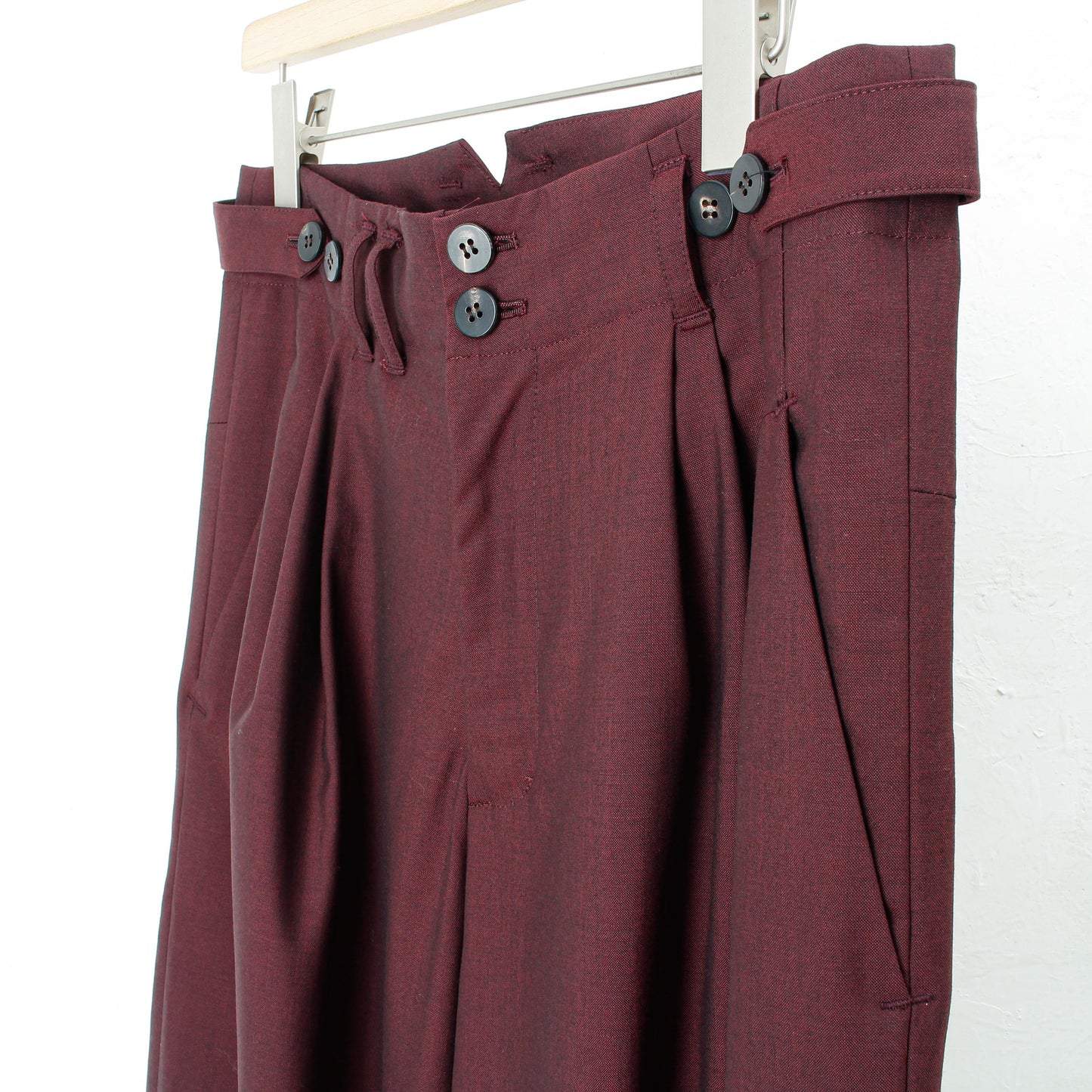 Chanbray wool 2tuck wide pants / enji