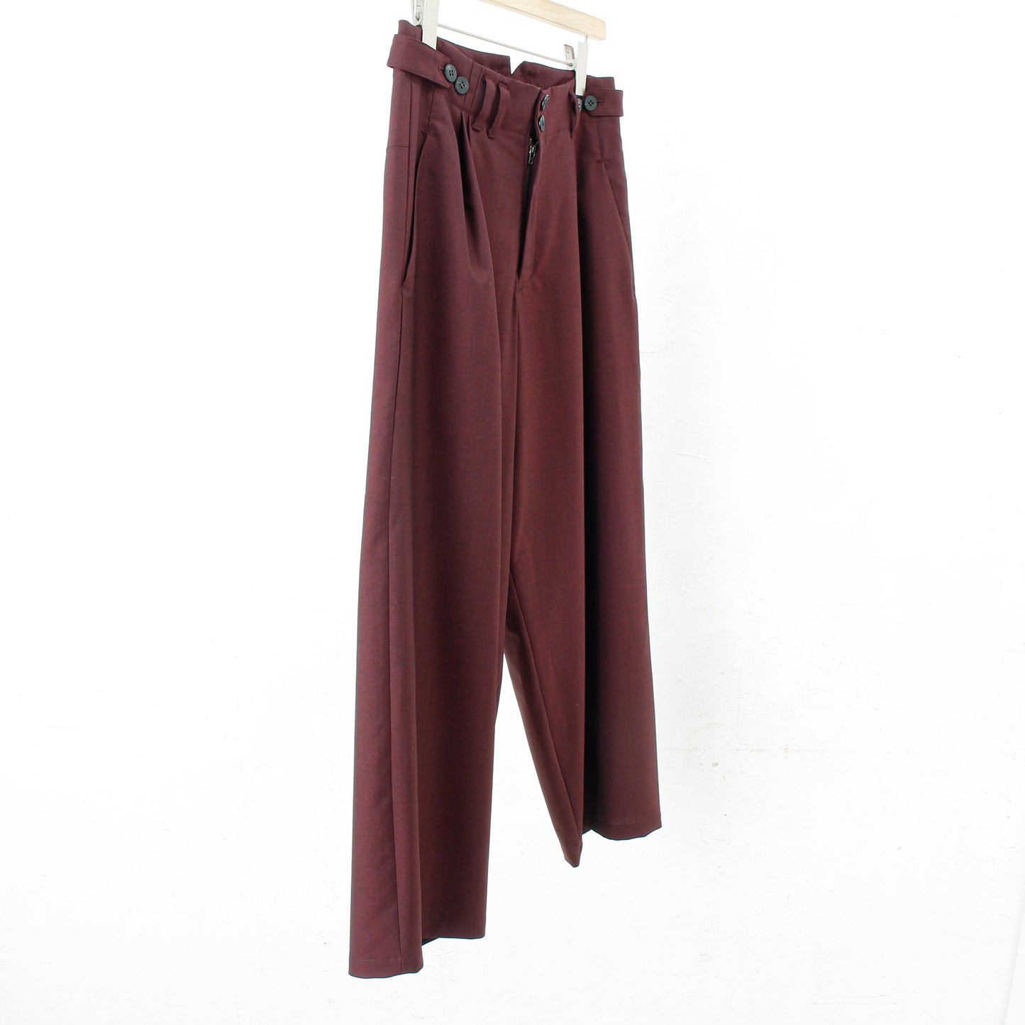 Chanbray wool 2tuck wide pants / enji