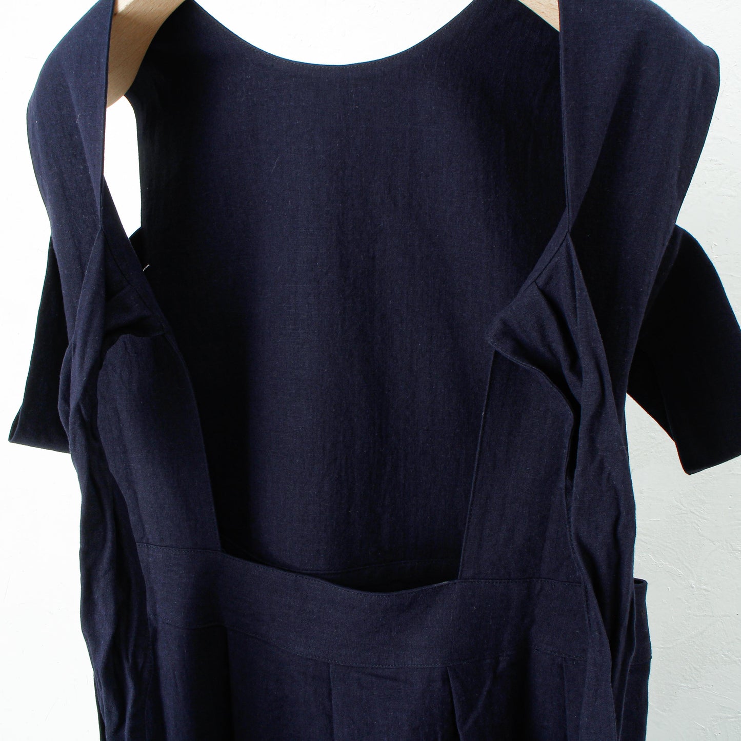 暮chic / 背りぼんワンピース / navy