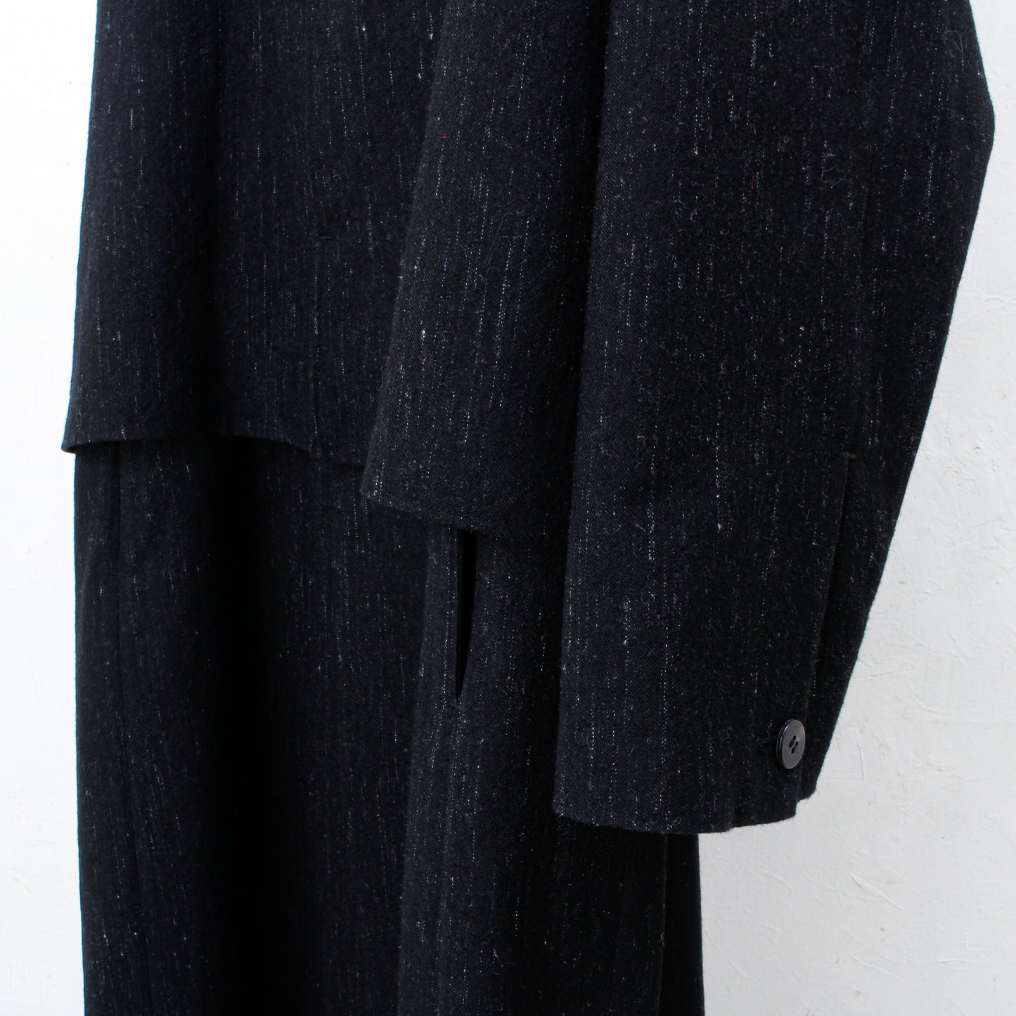 Cosmos Wool Flap Coat / black