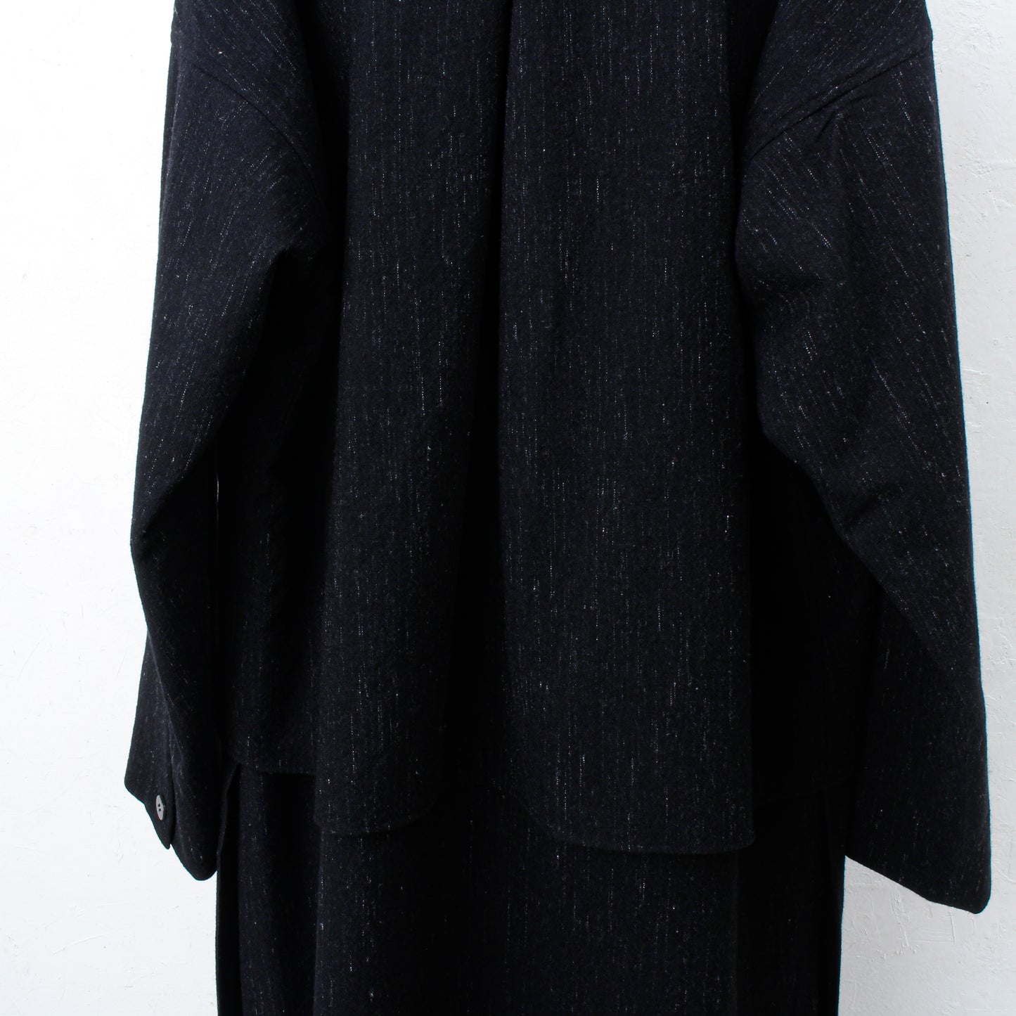 Cosmos Wool Flap Coat / black