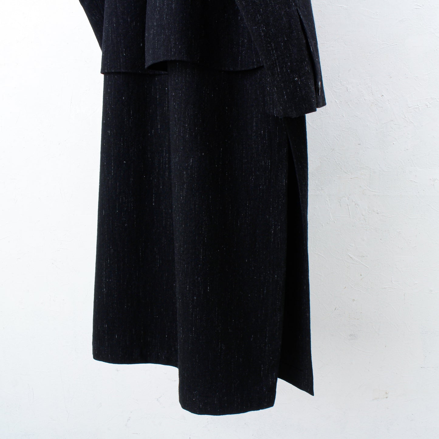 Cosmos Wool Flap Coat / black
