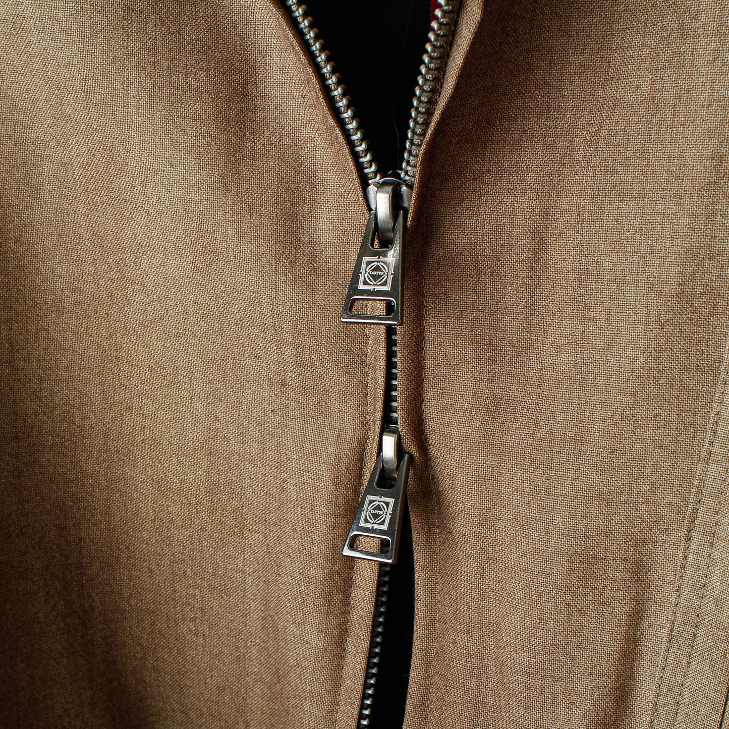 Uneven Dyed Wool Hoodie Blouson / beige