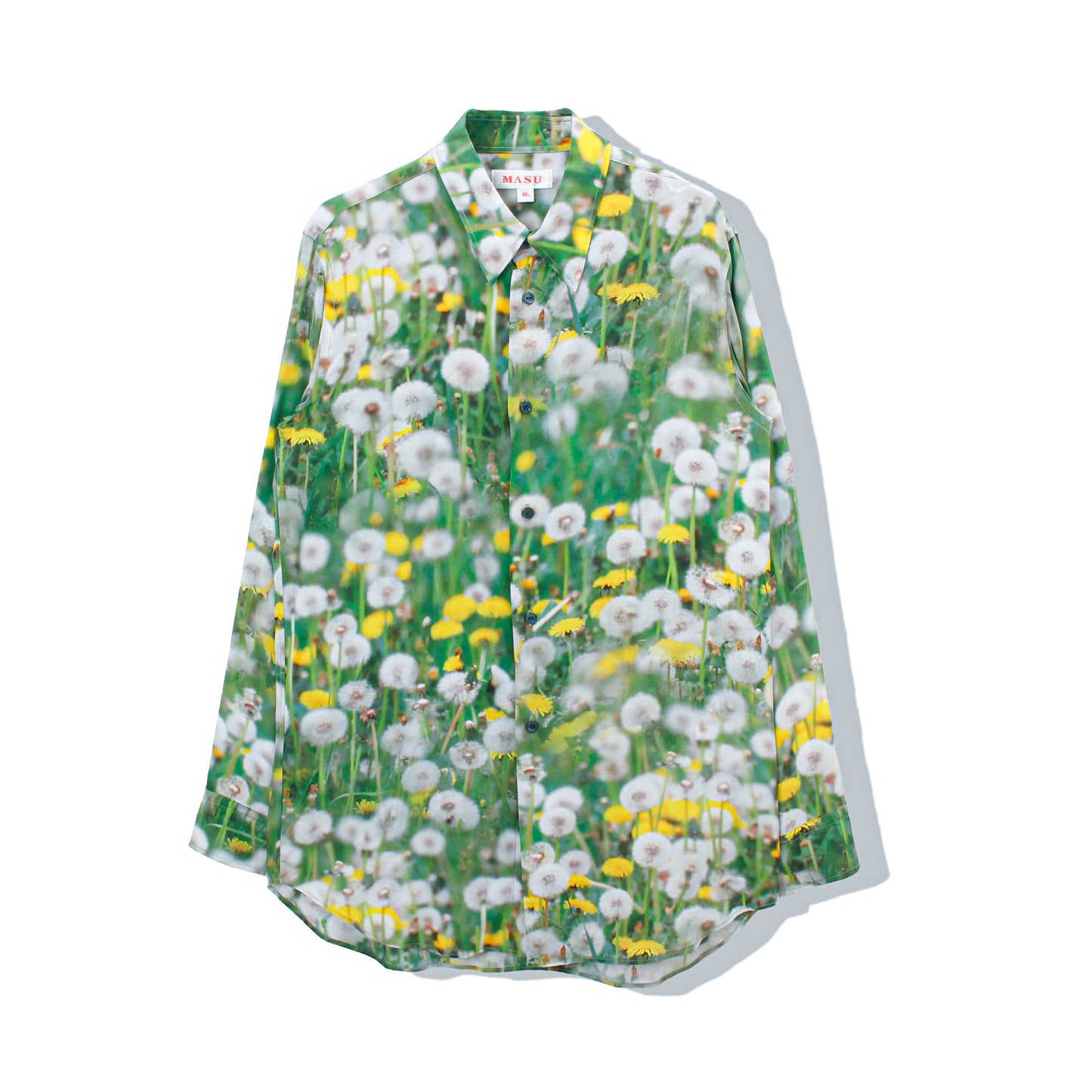 PRINT SILK SHIRT / DANDELION