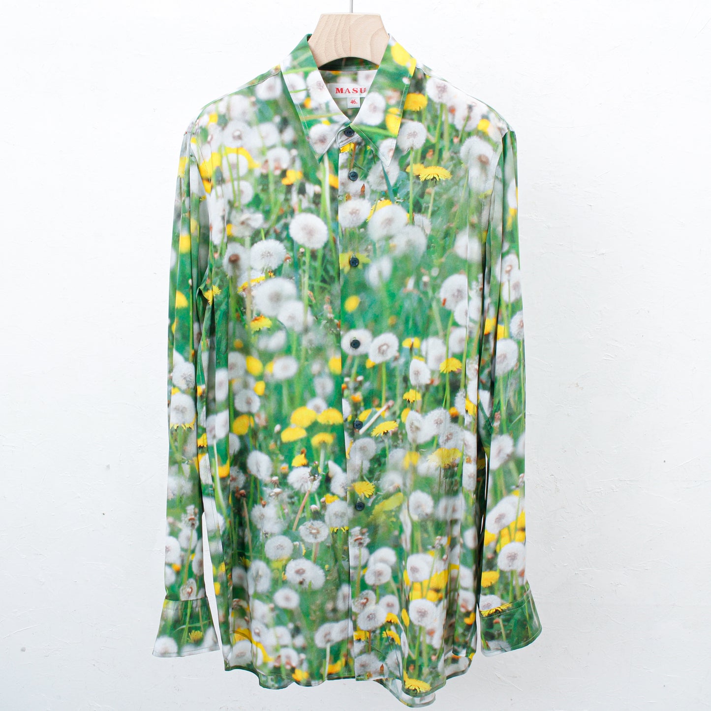 PRINT SILK SHIRT / DANDELION