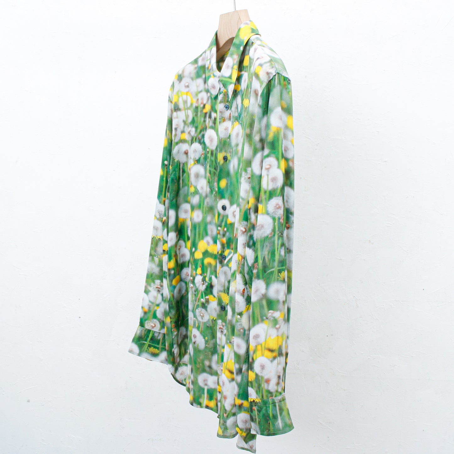 PRINT SILK SHIRT / DANDELION