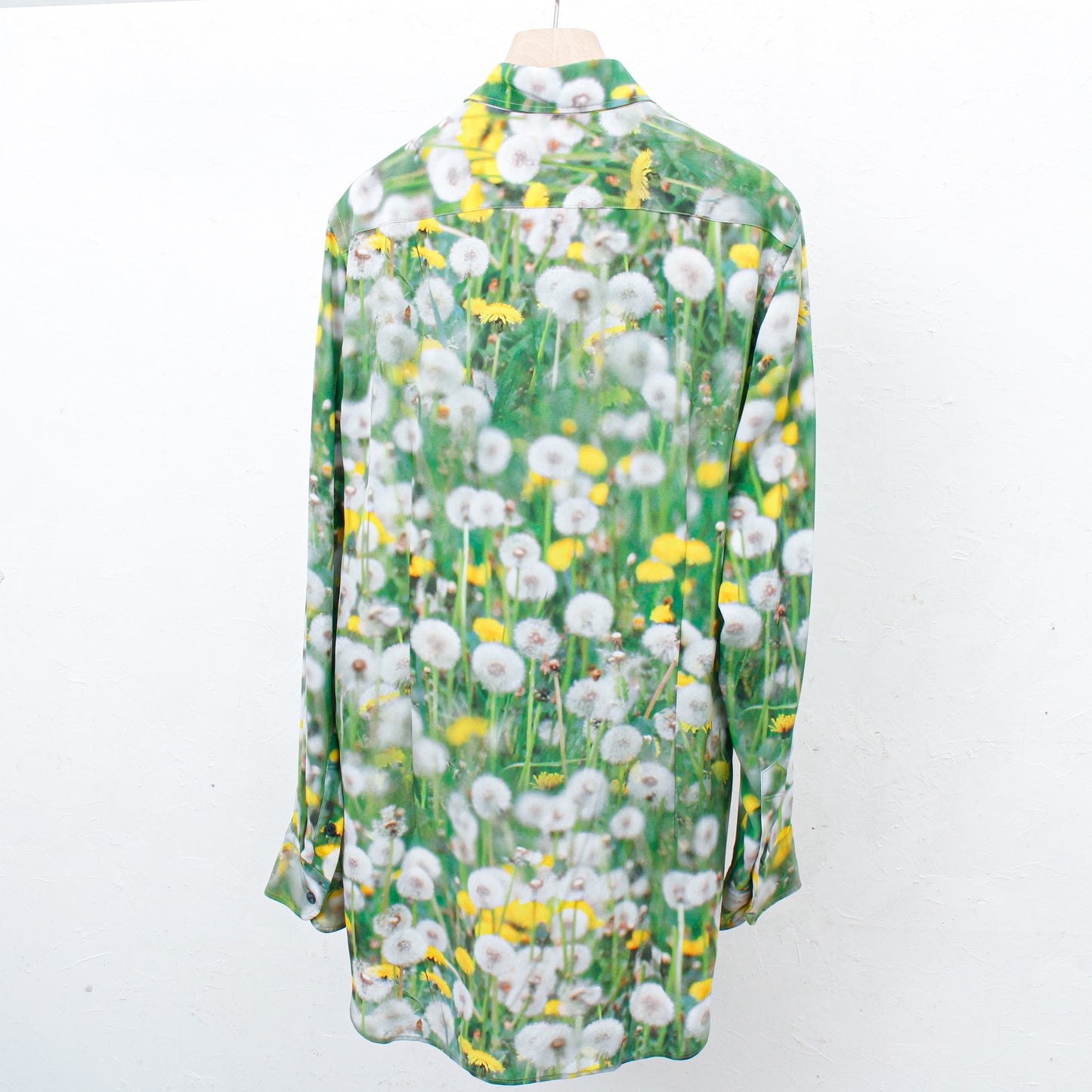 PRINT SILK SHIRT / DANDELION
