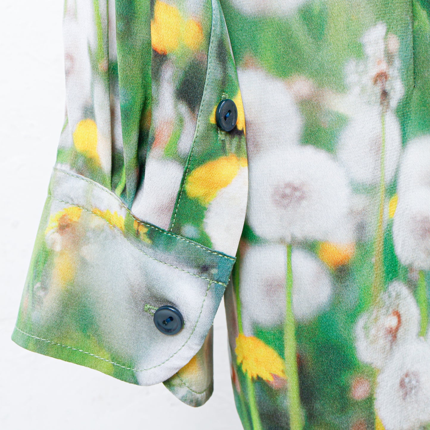PRINT SILK SHIRT / DANDELION