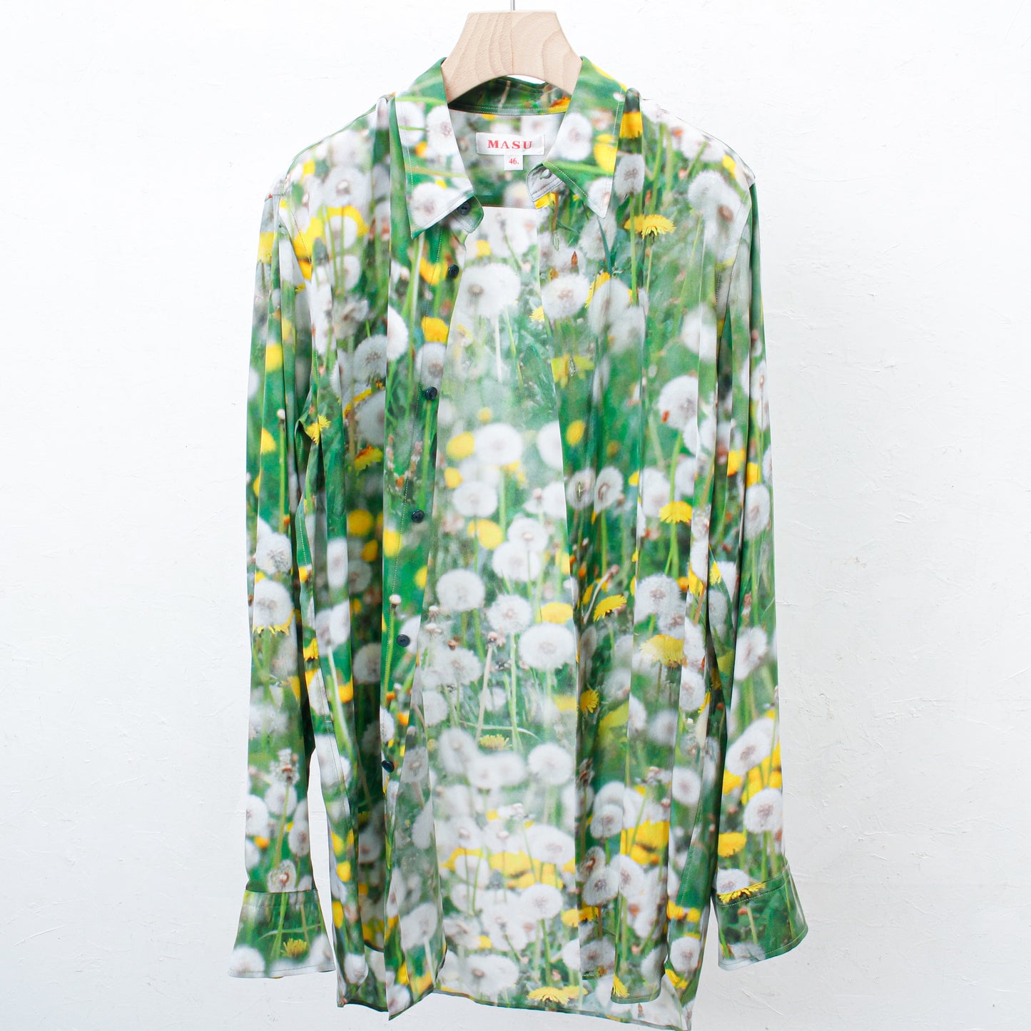 PRINT SILK SHIRT / DANDELION