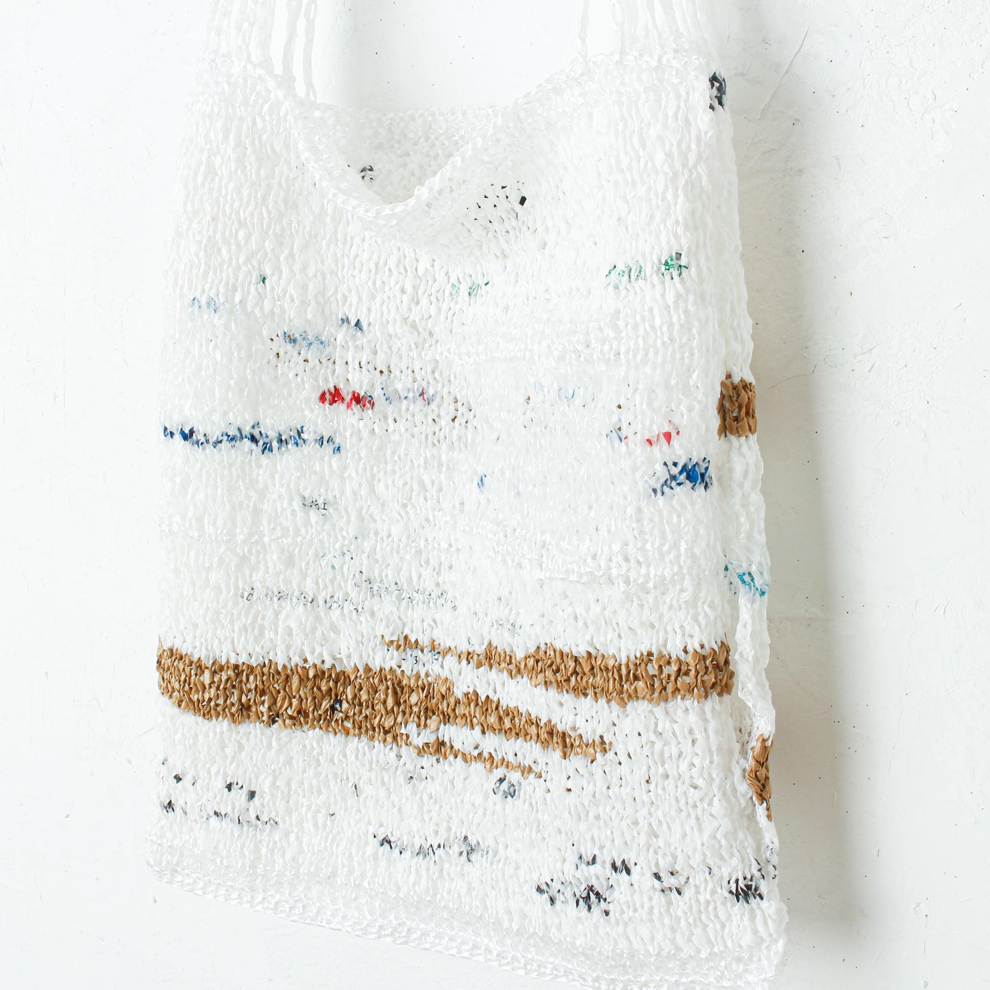 HAND KNIT PLASTIC BAG