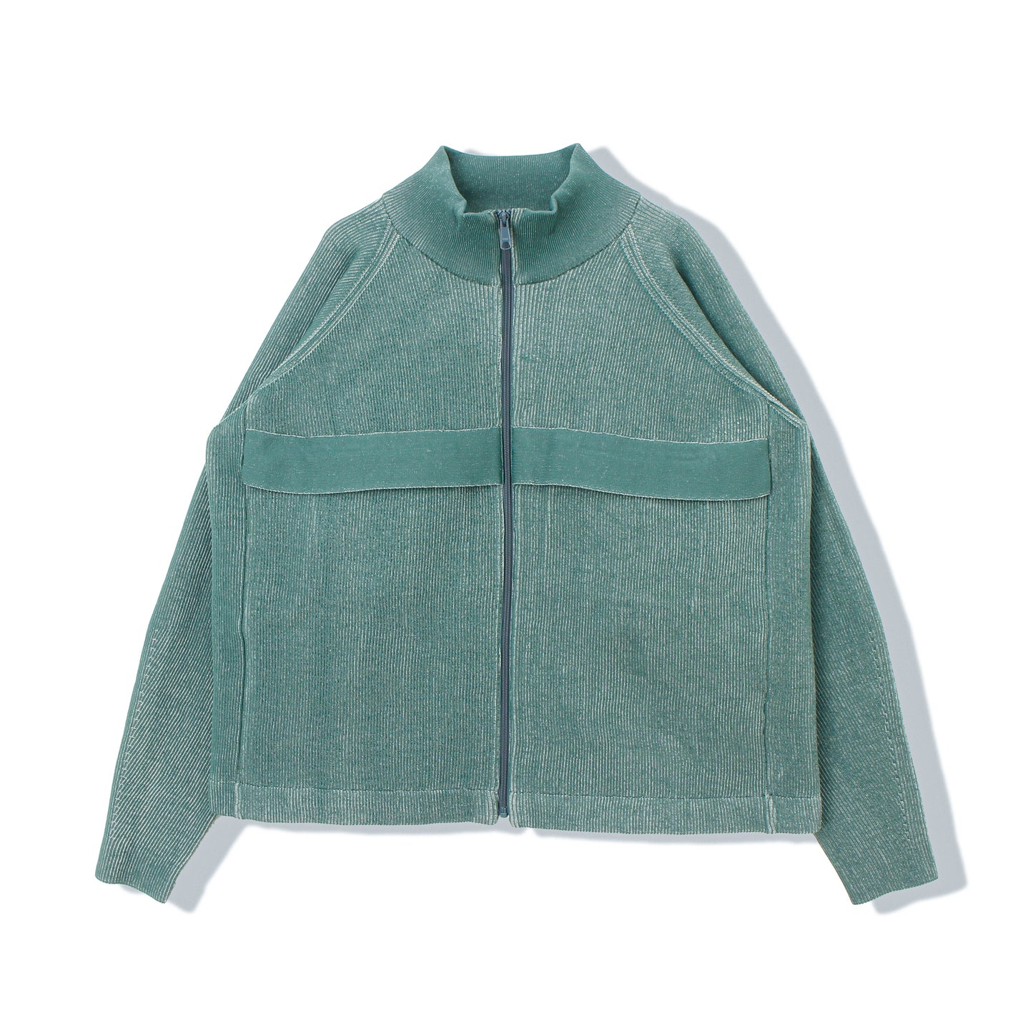 RIDGE KNIT JACKET /green