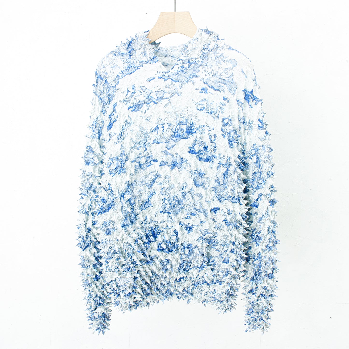 COMIC TOILE DE JOUY SPIKY HOODIE / blue