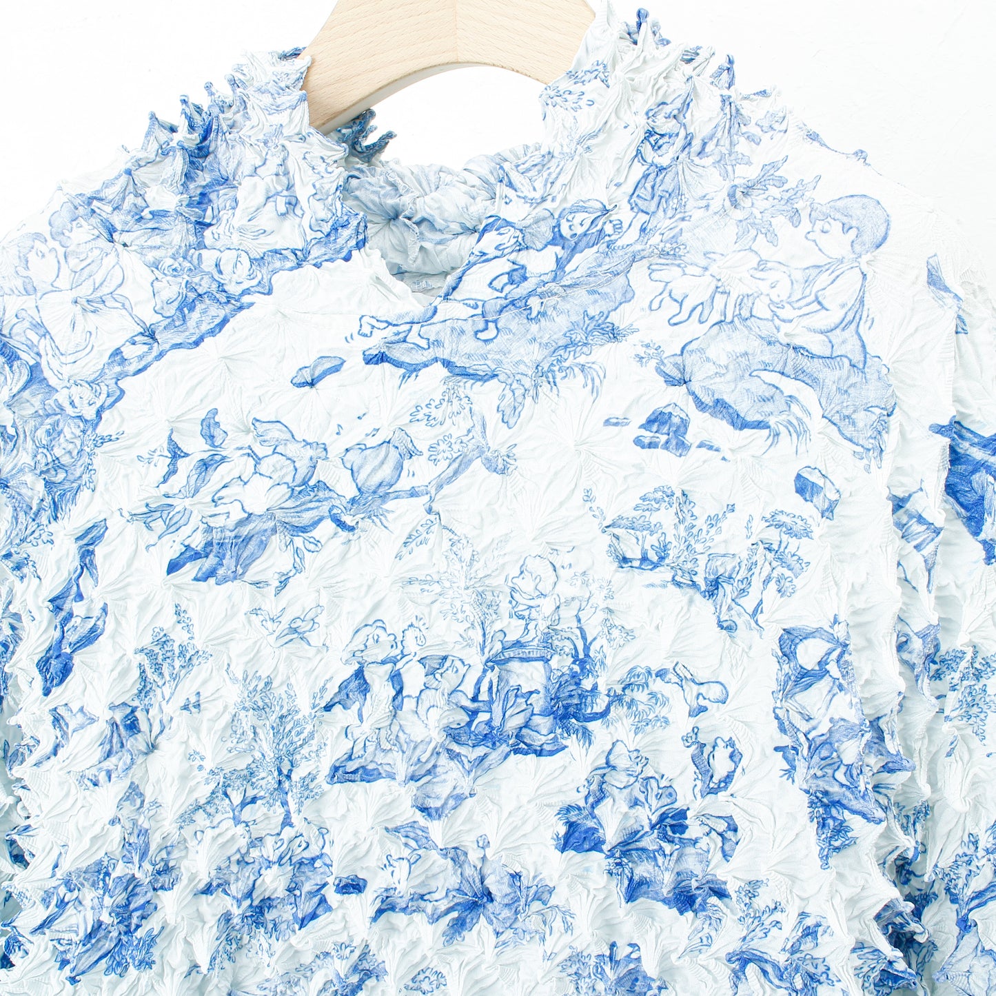 COMIC TOILE DE JOUY SPIKY HOODIE / blue