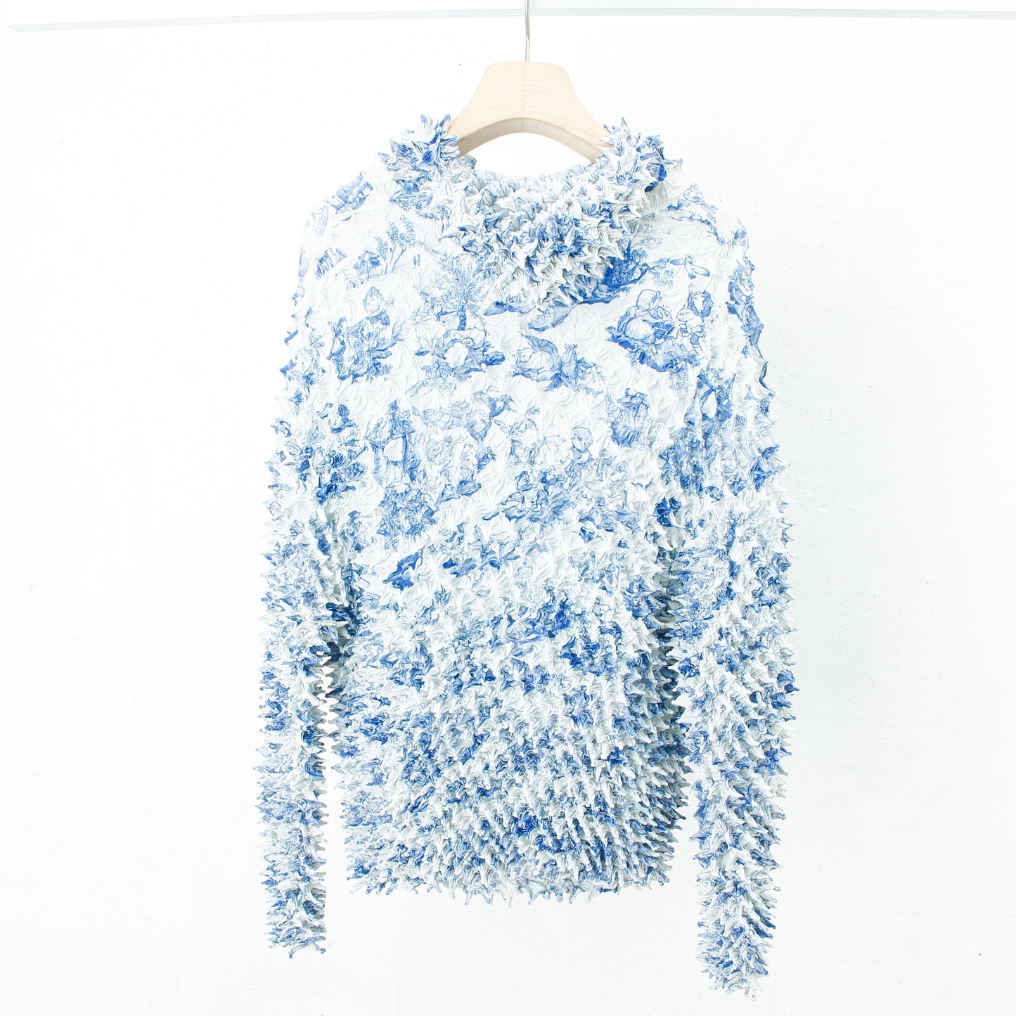 COMIC TOILE DE JOUY SPIKY HOODIE / blue