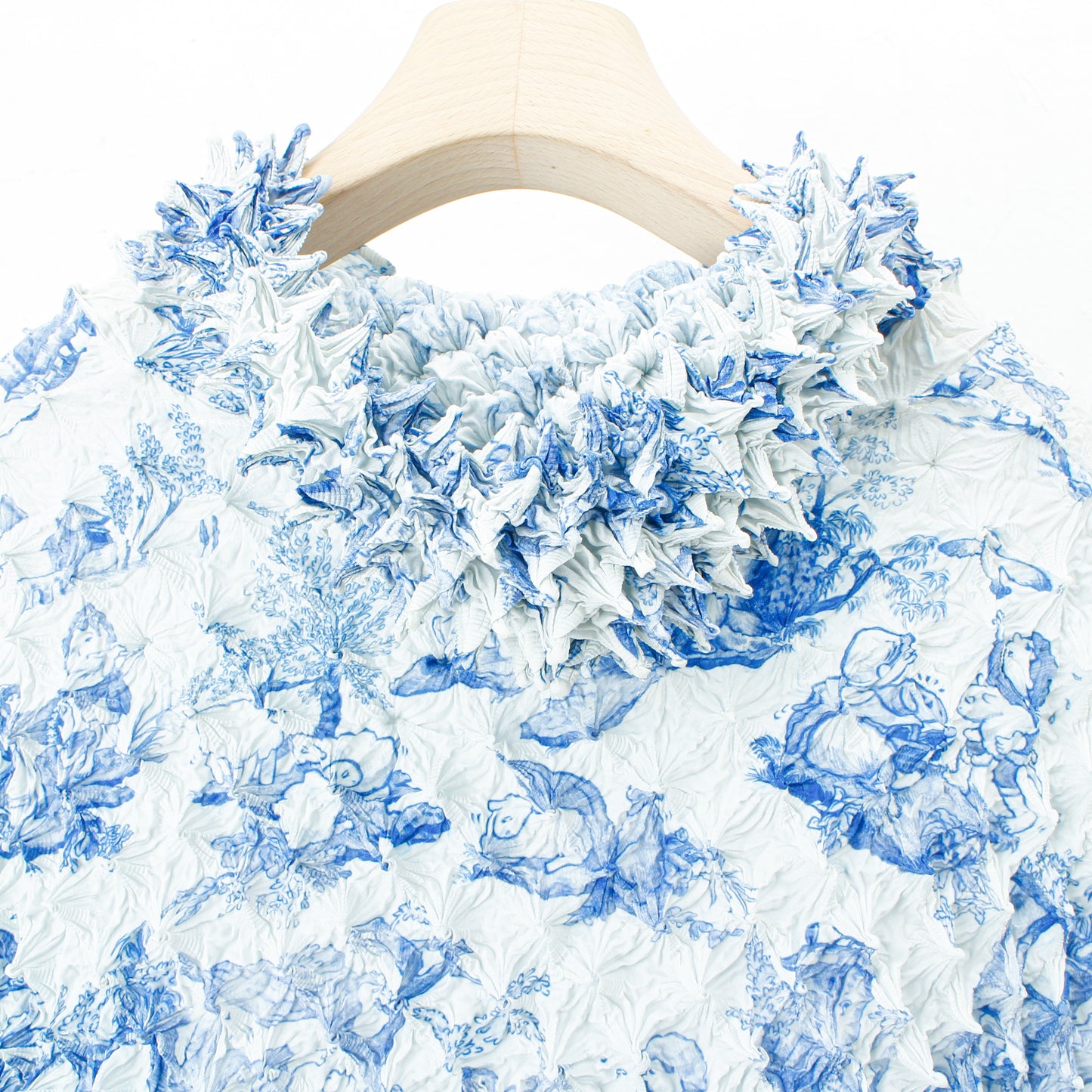 COMIC TOILE DE JOUY SPIKY HOODIE / blue