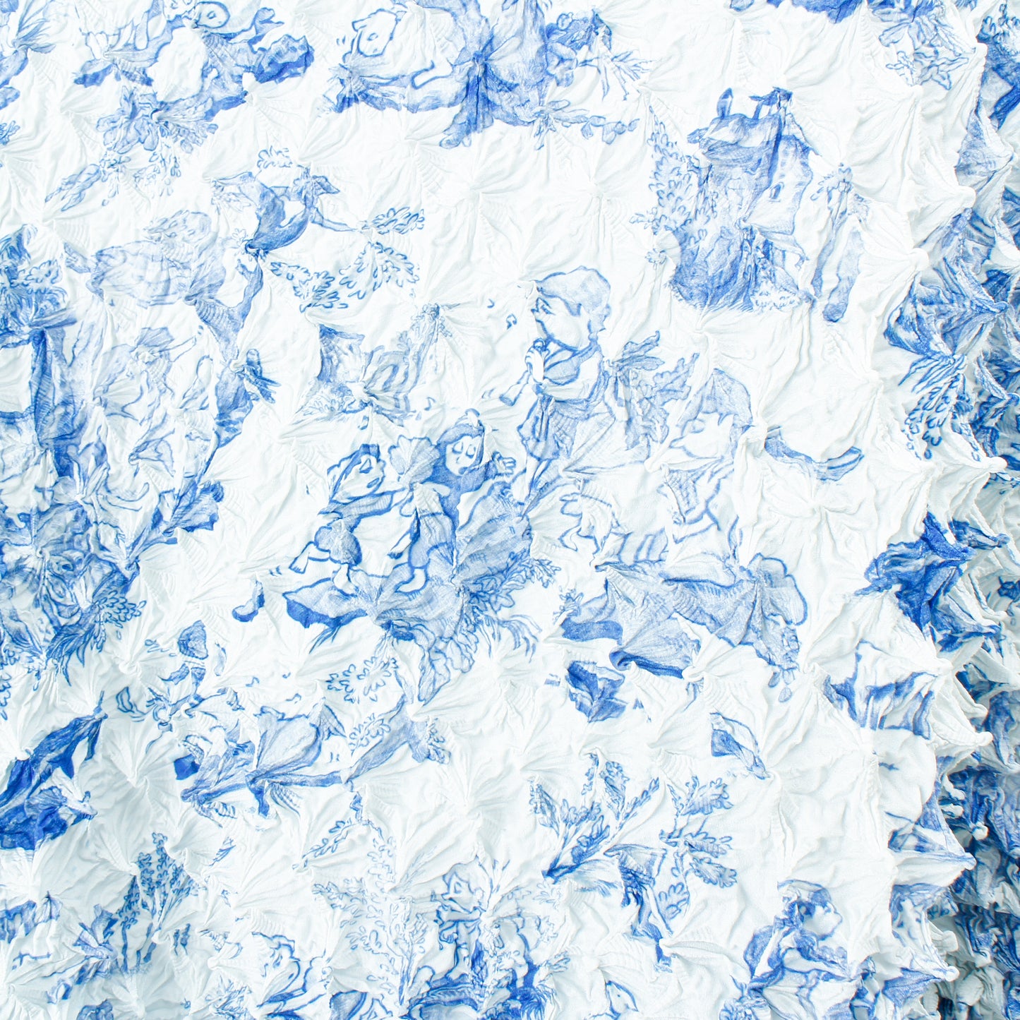 COMIC TOILE DE JOUY SPIKY HOODIE / blue