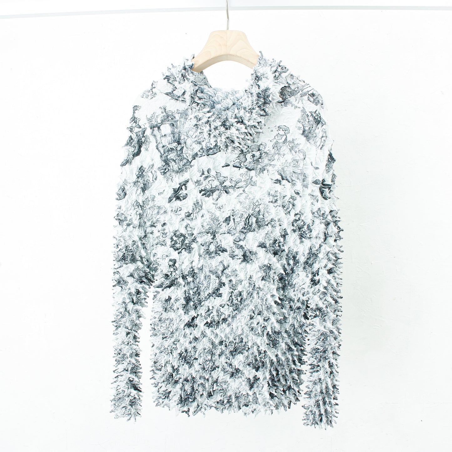 COMIC TOILE DE JOUY SPIKY HOODIE /bk