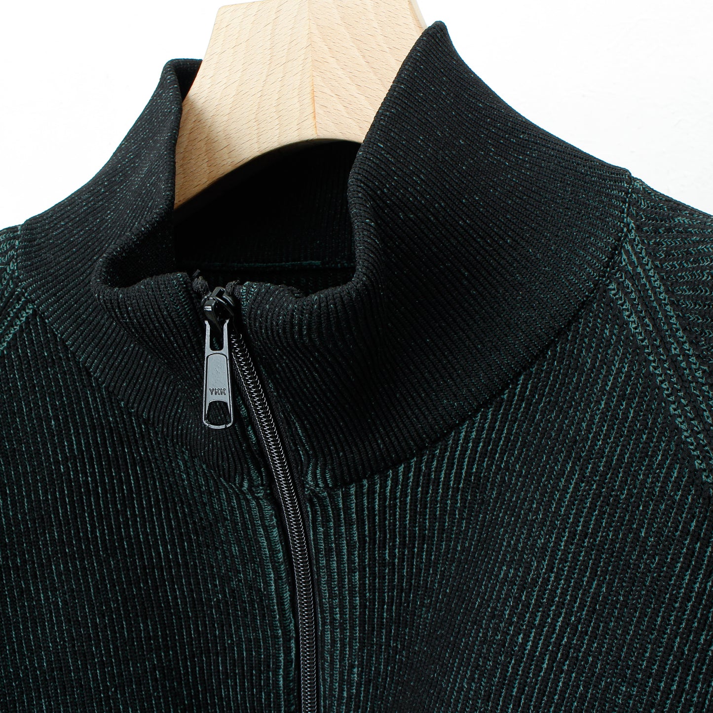 RIDGE KNIT JACKET /balck