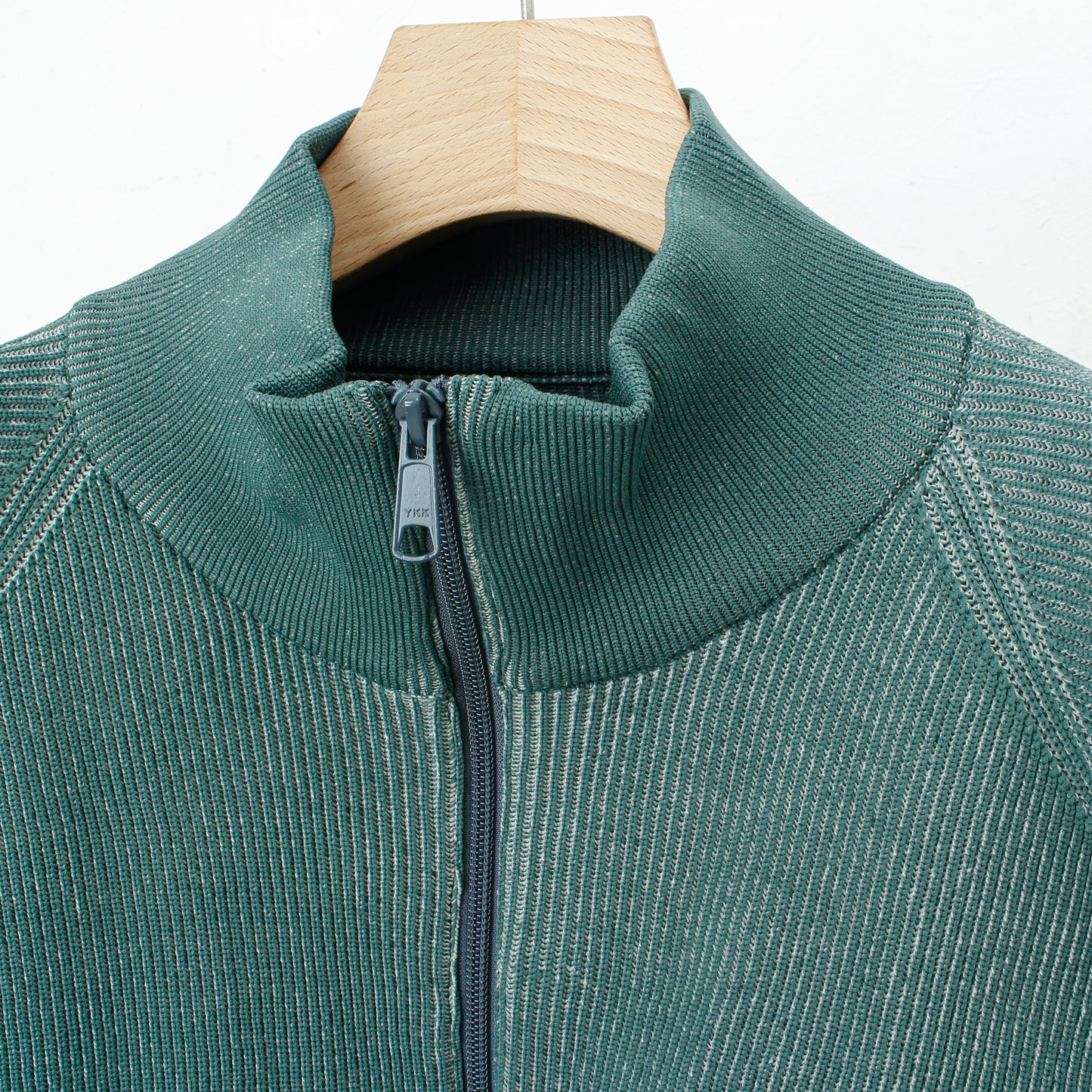 RIDGE KNIT JACKET /green