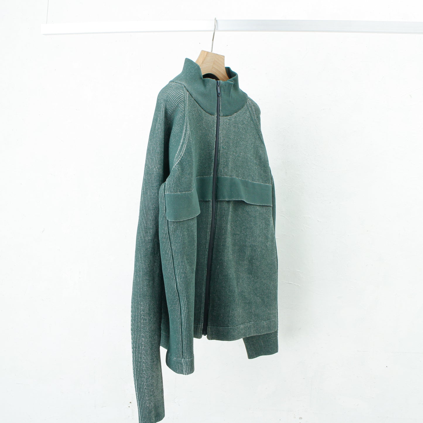 RIDGE KNIT JACKET /green