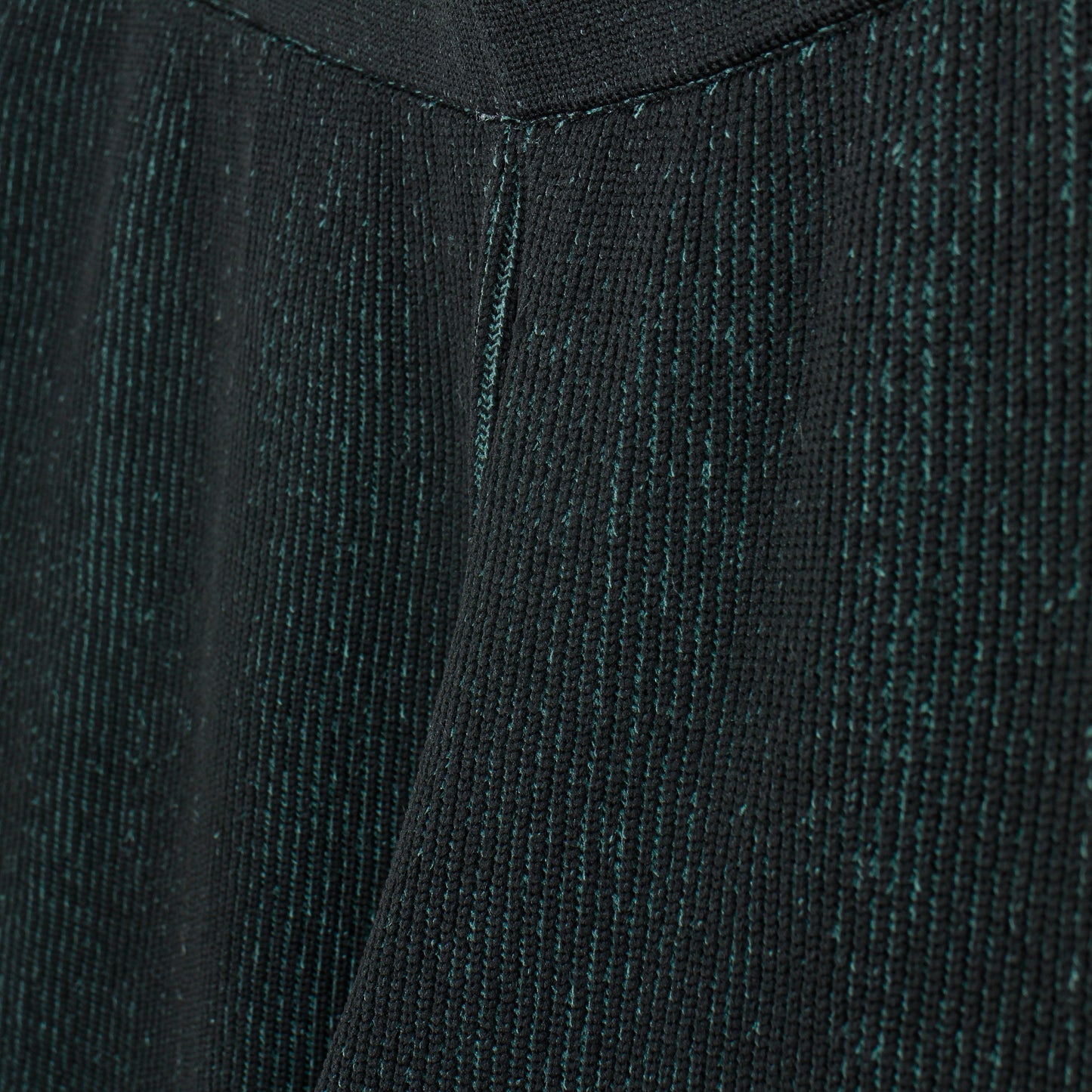 RIDGE KNIT WIDE PANTS / black