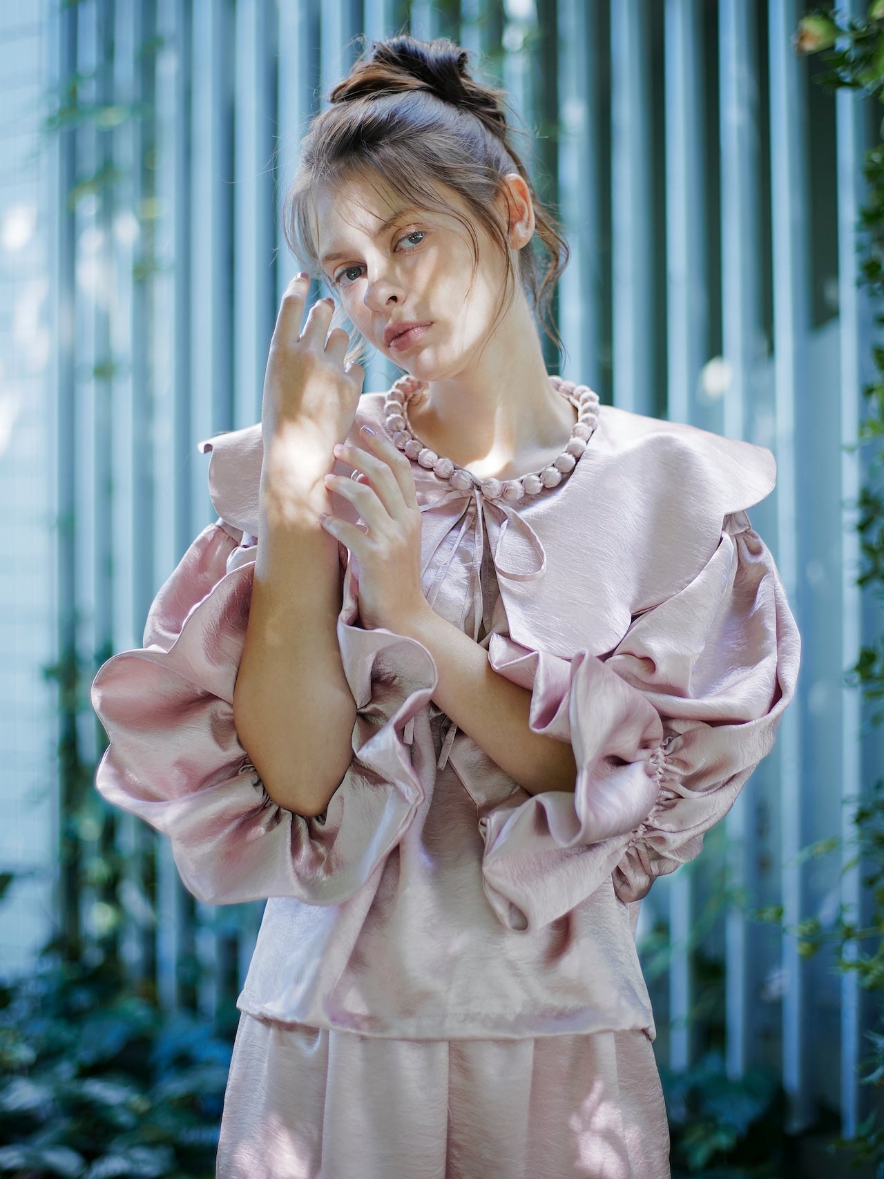 natsumi osawa/pearl scalloped blouse