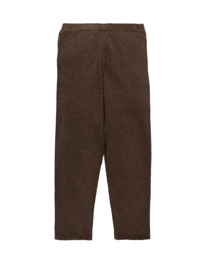 CORDY KNIT PANTS / brown