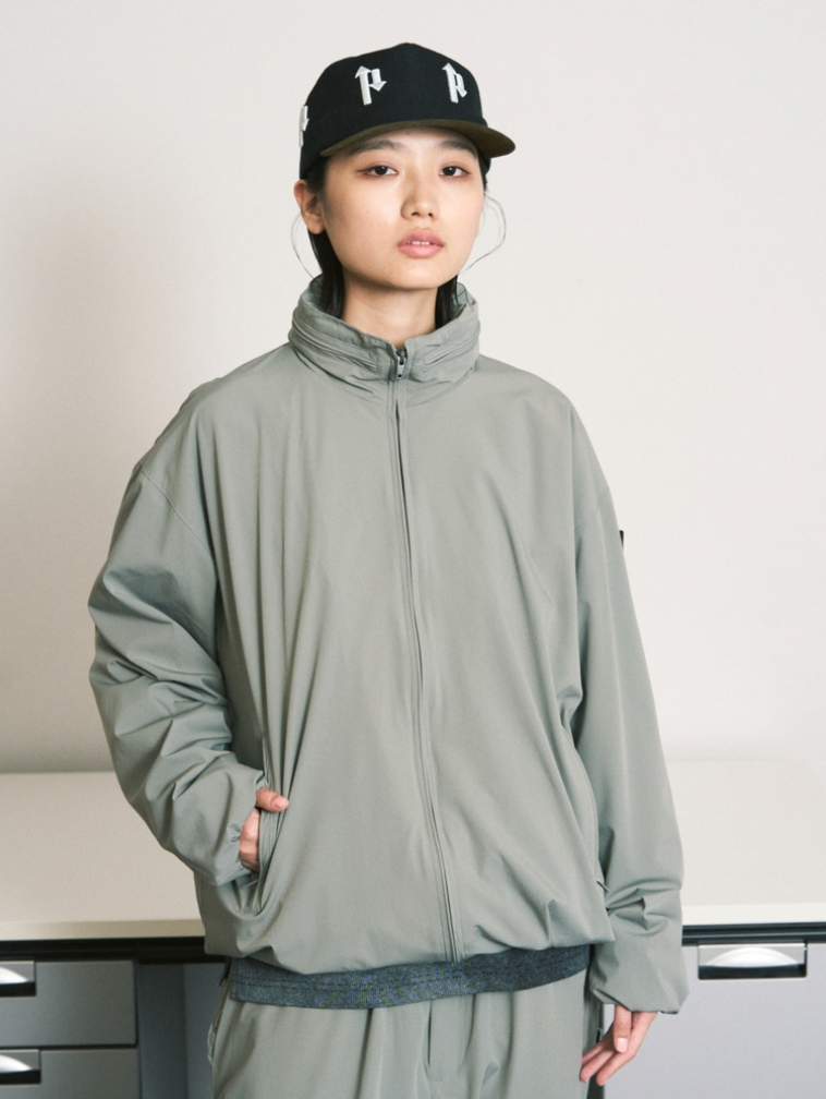 CUSHY FLEECE COLLAR JACKET / grey