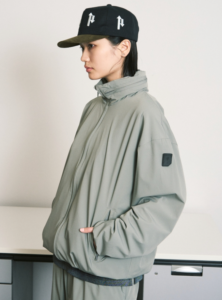 CUSHY FLEECE COLLAR JACKET / grey
