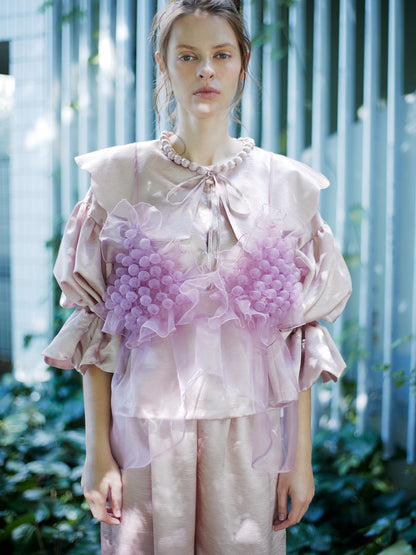 natsumi osawa/pearl scalloped blouse