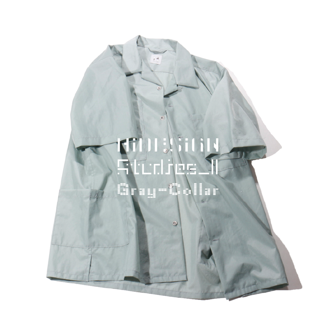 HIDESIGN /OPEN COLLAR WORK SHIRT