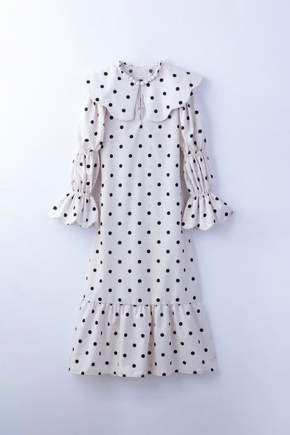 natsumi osawa/pearl scalloped dress #dot