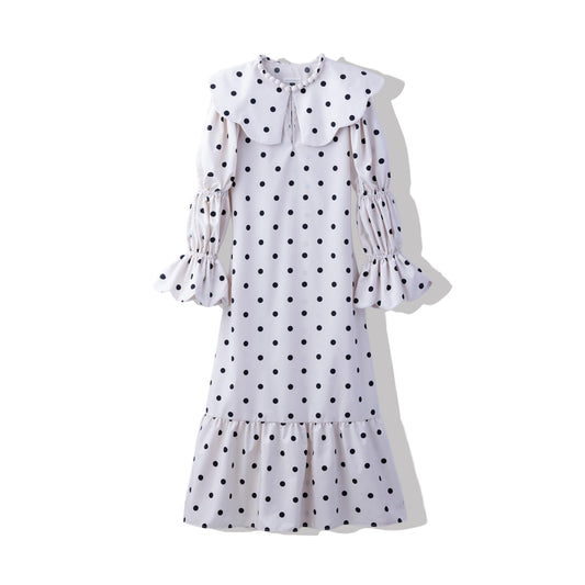 natsumi osawa/pearl scalloped dress #dot