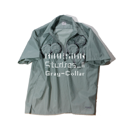 HIDESIGN /HALF ZIP WORK SHIRT