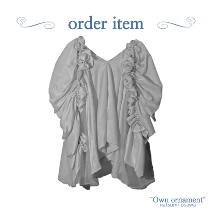 【custom order】natsumi osawa/papillon sleeve tops※受注商品となります/9月2日(火）22:00締切となります