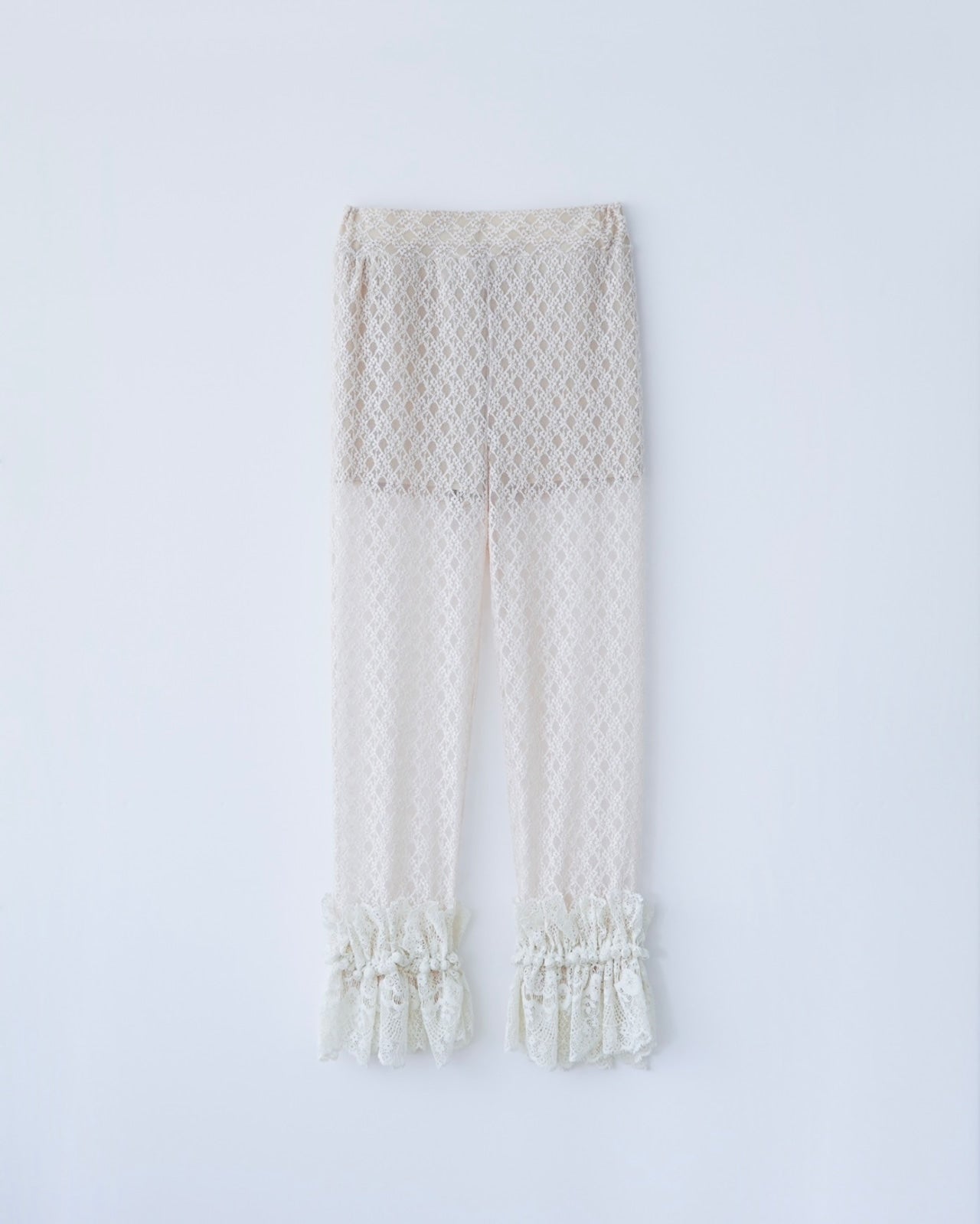 natsumi osawa/lace shibori pants #beige