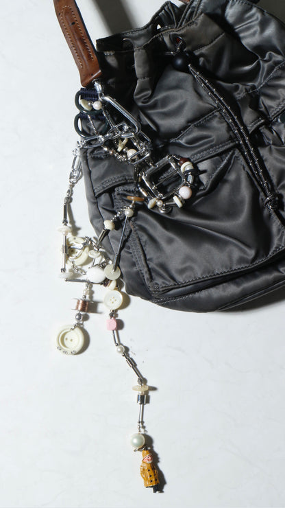 【LEO GON'DO】ROSARY Necklace No,4 IVORY BUTTON / LITTLE MAN