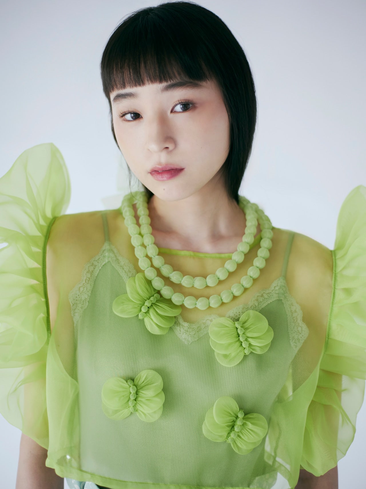 natsumi osawa/drops tulle necklace