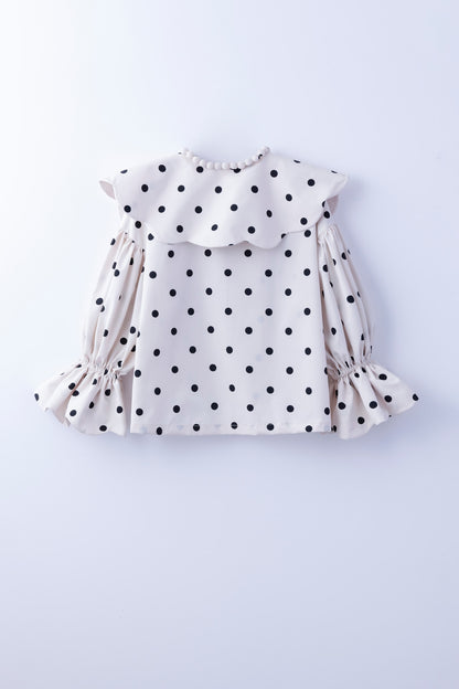 natsumi osawa/pearl scalloped blouse