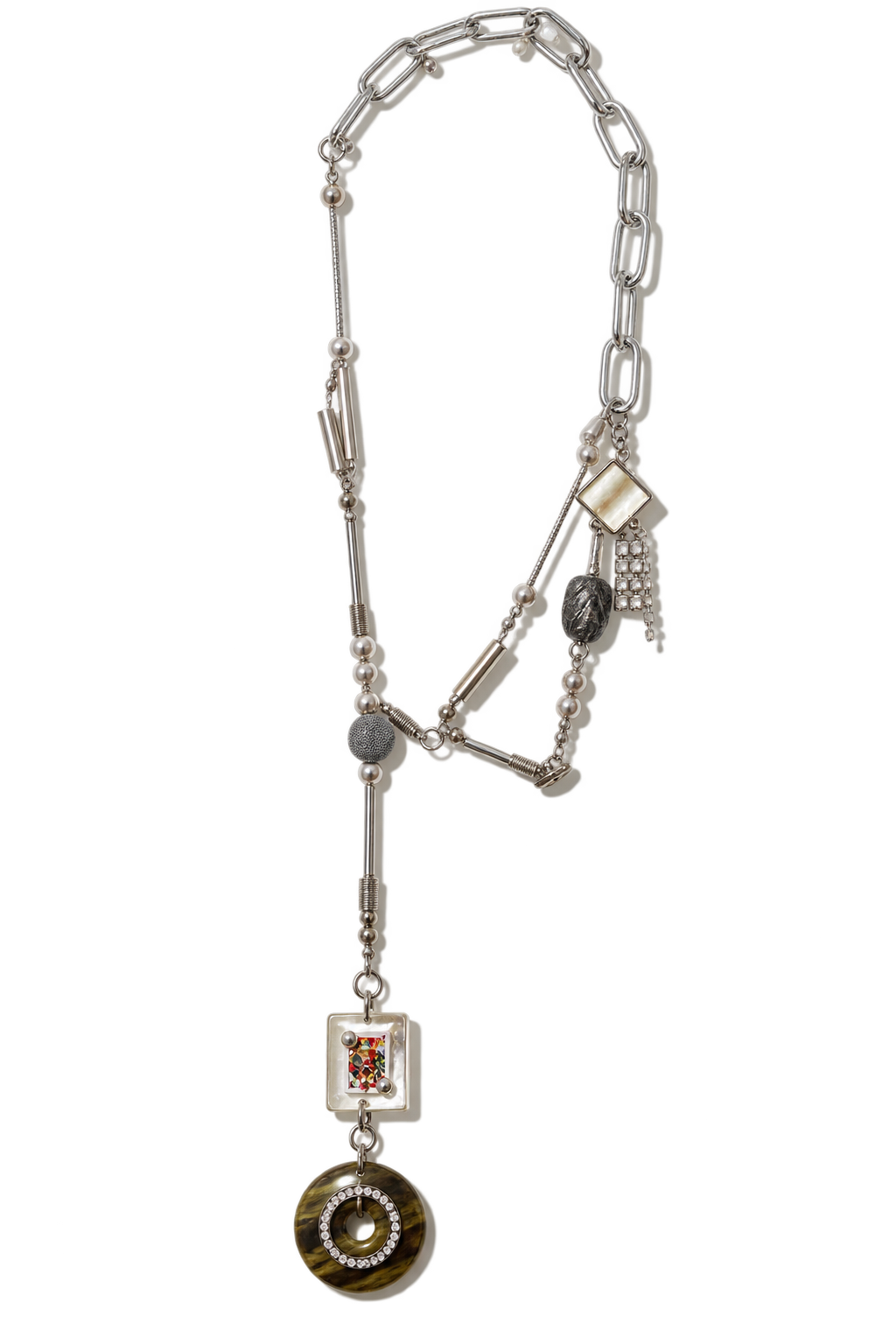 【LEO GON'DO】ROSARY Necklace No,9 BUTTON / OBJECT CLUSTER