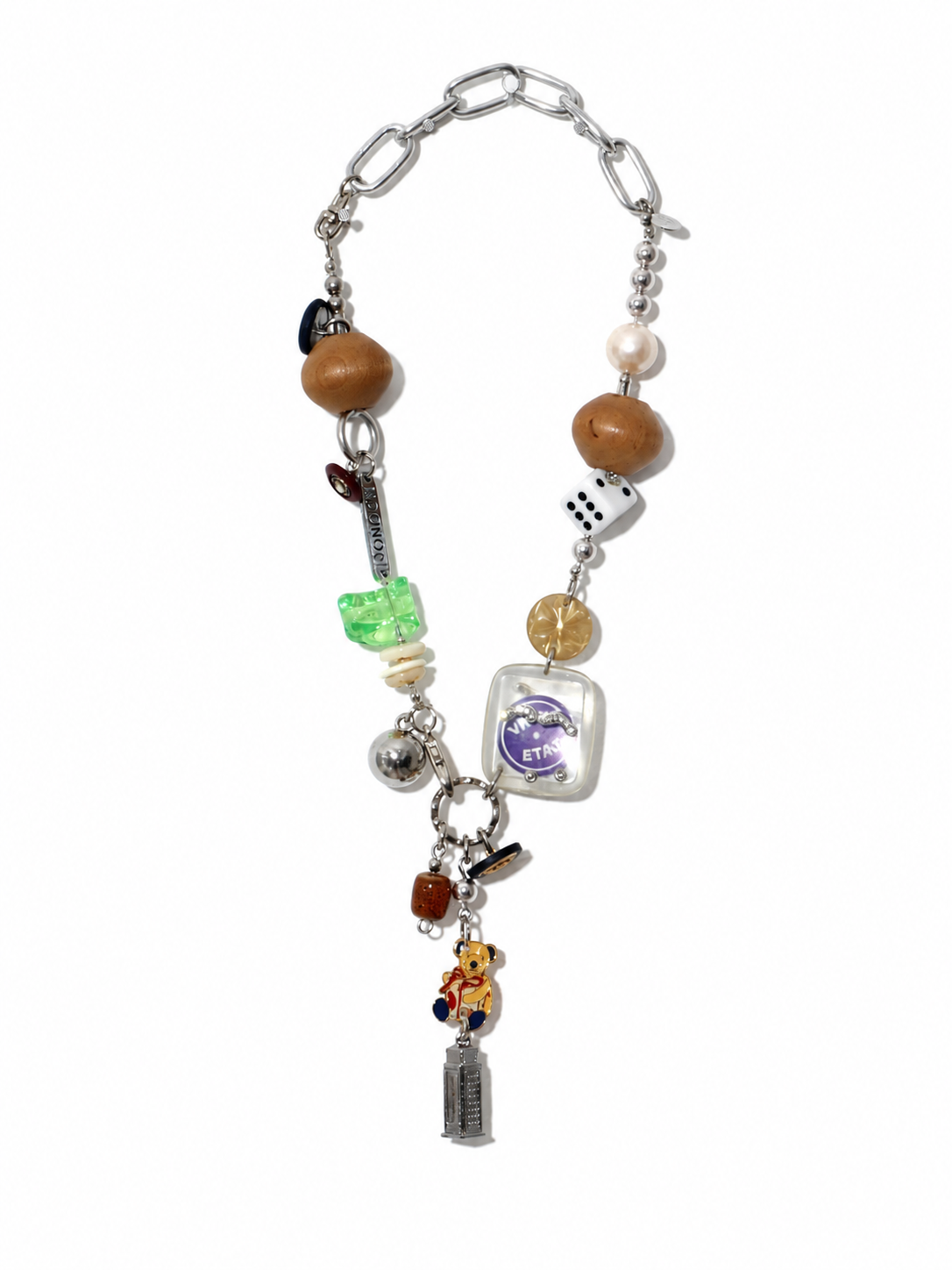 【LEO GON'DO】ROSARY Necklace No,13 WOOD / DICE / TEDDY