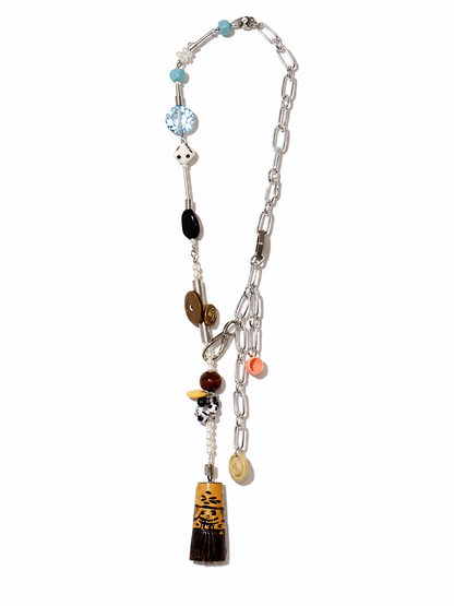 【LEO GON'DO】ROSARY Necklace No,1 DICE / CHAIN / FOUND OBJECTS